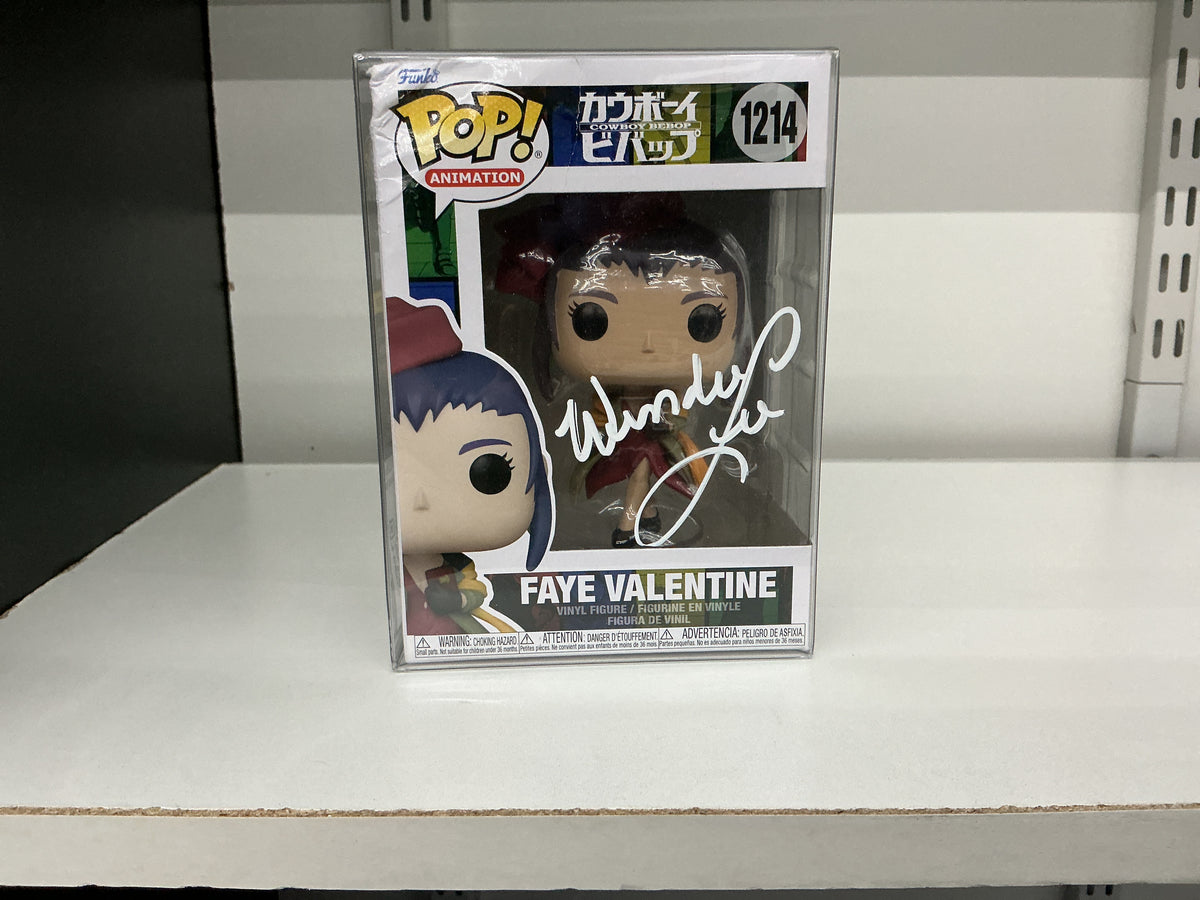 Signed Funko 1214 - 6in - Cowboy Depop - Faye Valentine - Signed Wendee Lee