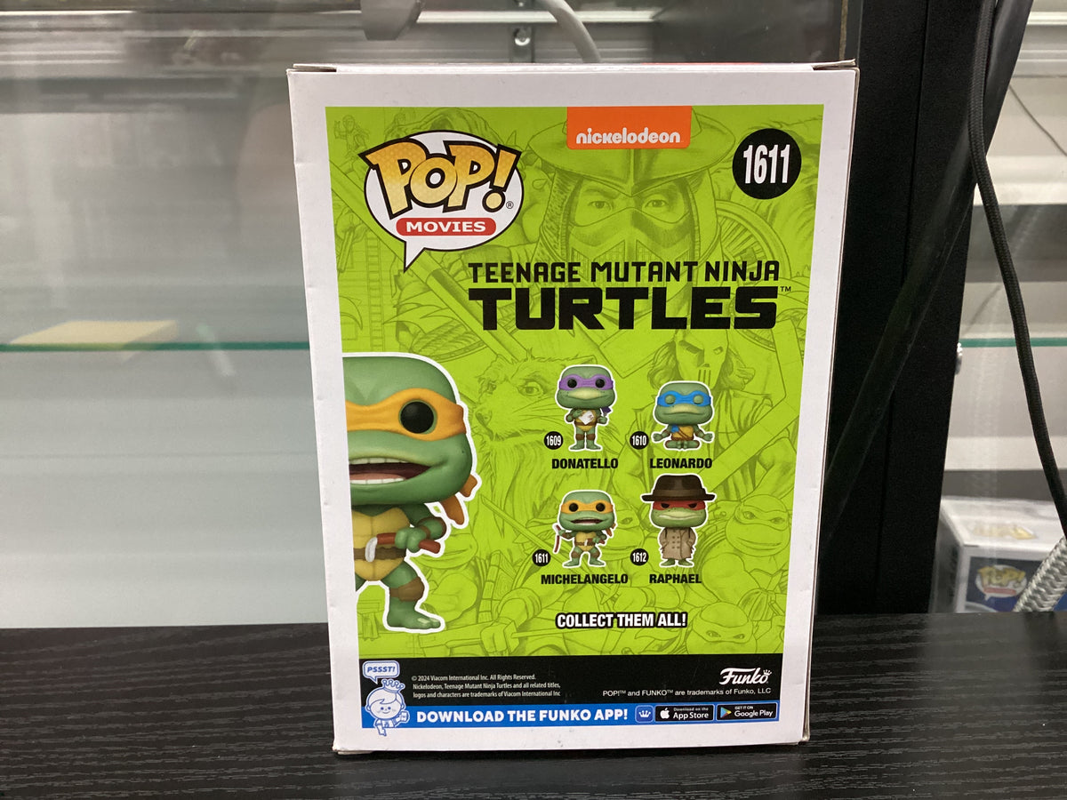 Signed Funko Pop 1611 6 inch - Teenage Mutant Ninja Turtles- Michelangelo - Signed by Townsend Coleman