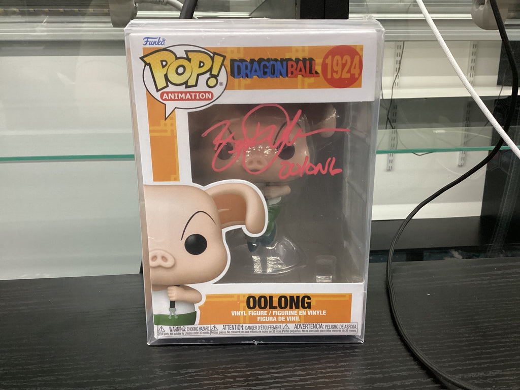 Signed Funko Pop 1924 6 inch - Dragon Ball - Oolong - Signed by Brad Jackson