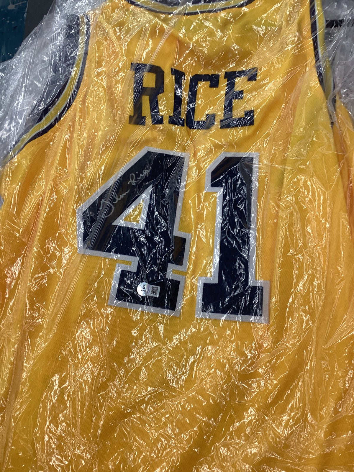 Signed Jersey - Rice - Michigan - #41