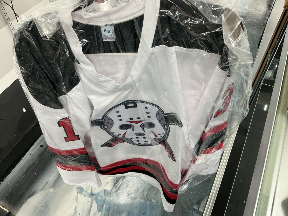 Signed Jason Voorhees Hockey #13 Jersey