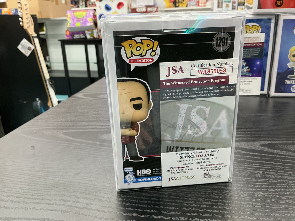 Funko Pop 1291 6 inch.- The Sopranos - Tony Soprano - Signed by Robert Iler