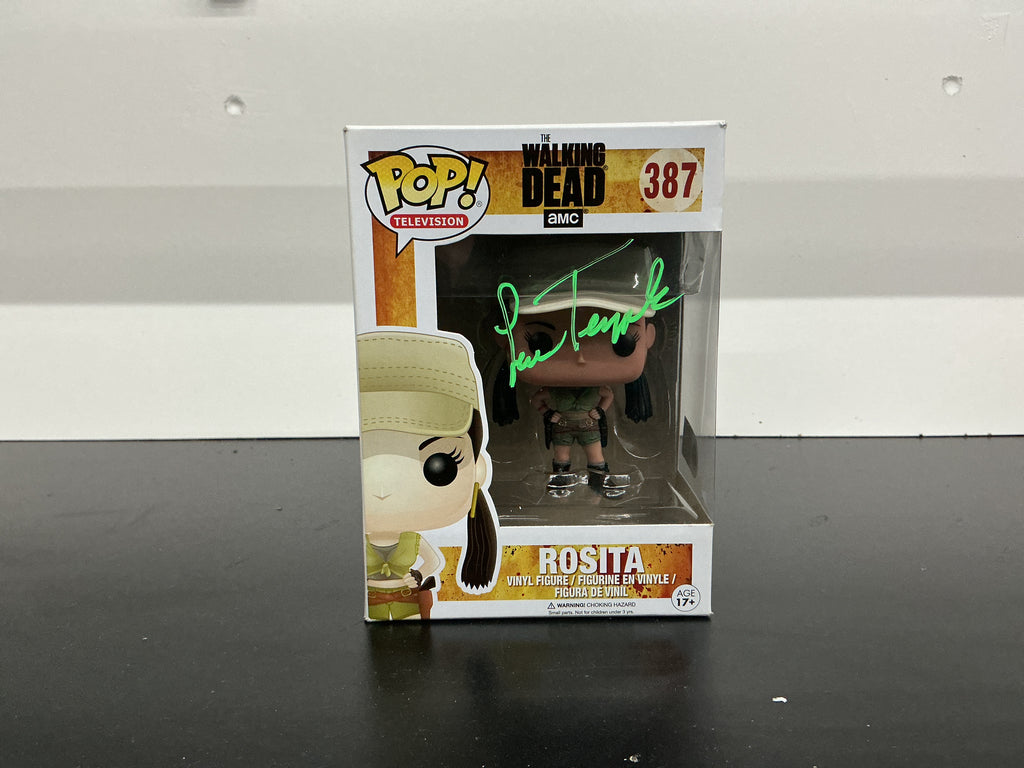 Signed Funko 387 - The Walking Dead - Rosita - Lew Temple