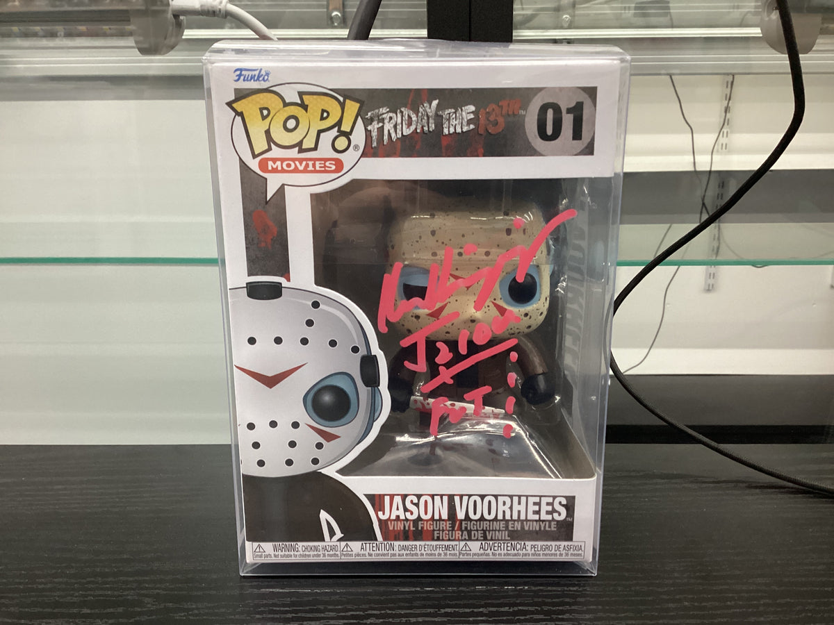 Signed Funko Pop 01 6 inch - Friday the 13th - Jason Voorhees - Signed by Kane Hodder