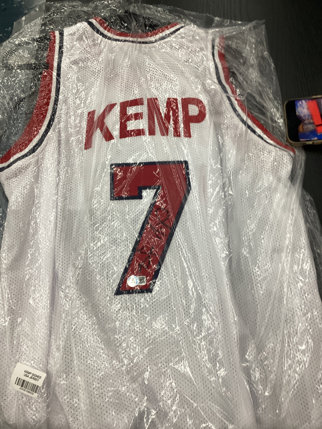 Signed Jersey - Kemp - USA - #7
