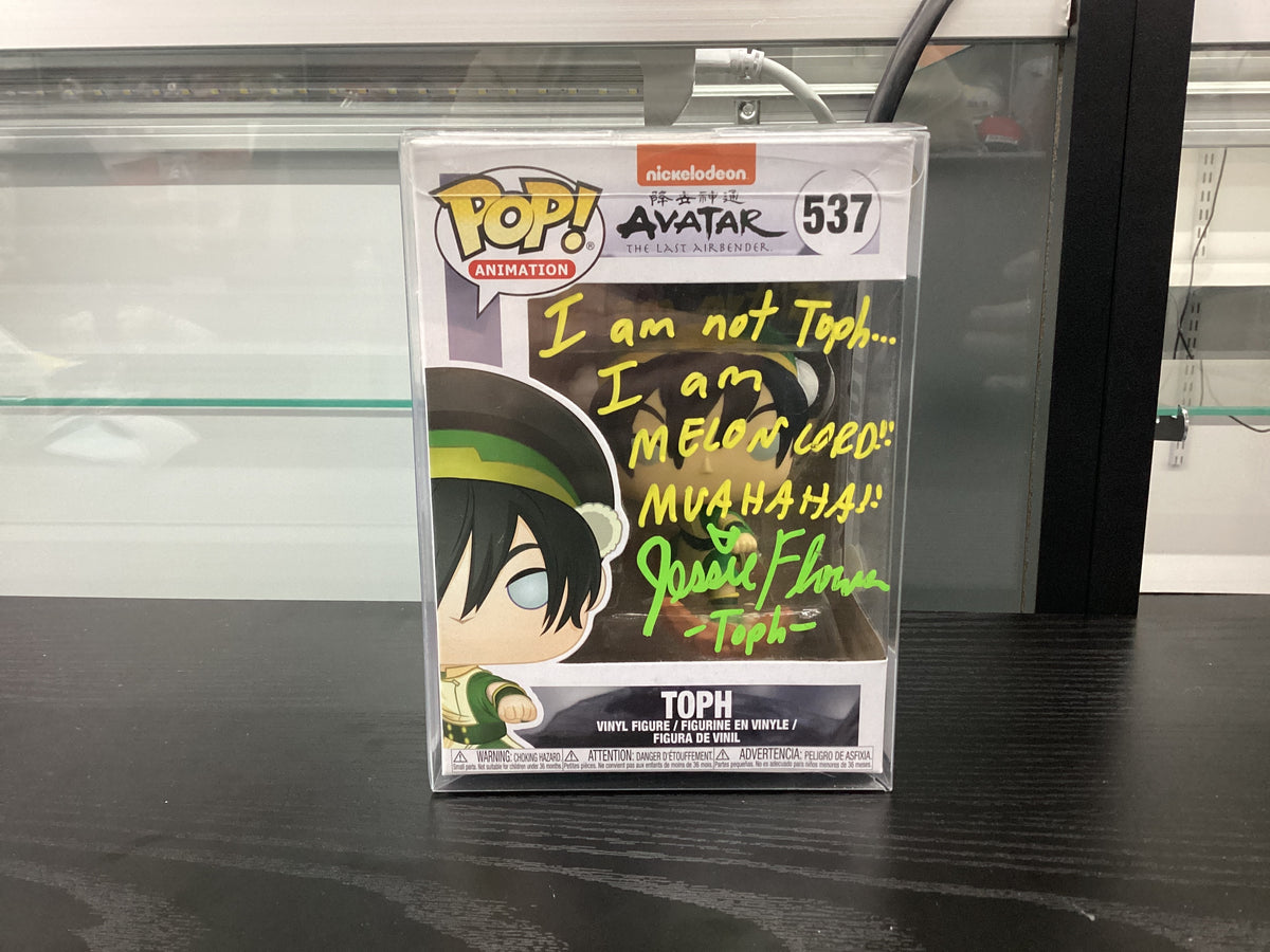 Signed Funko Pop 537 6 inch - Avatar the Last Airbender - Toph - Signed by Jessie Flower
