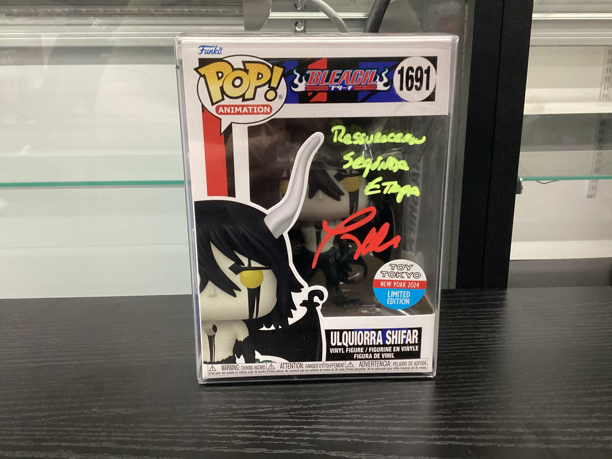Signed Funko Pop 1691 6 inch - Bleach - Ulquiorra Shifar - Toy Tokyo New York 2024 Limited Edition - Signed by Tony Oliver