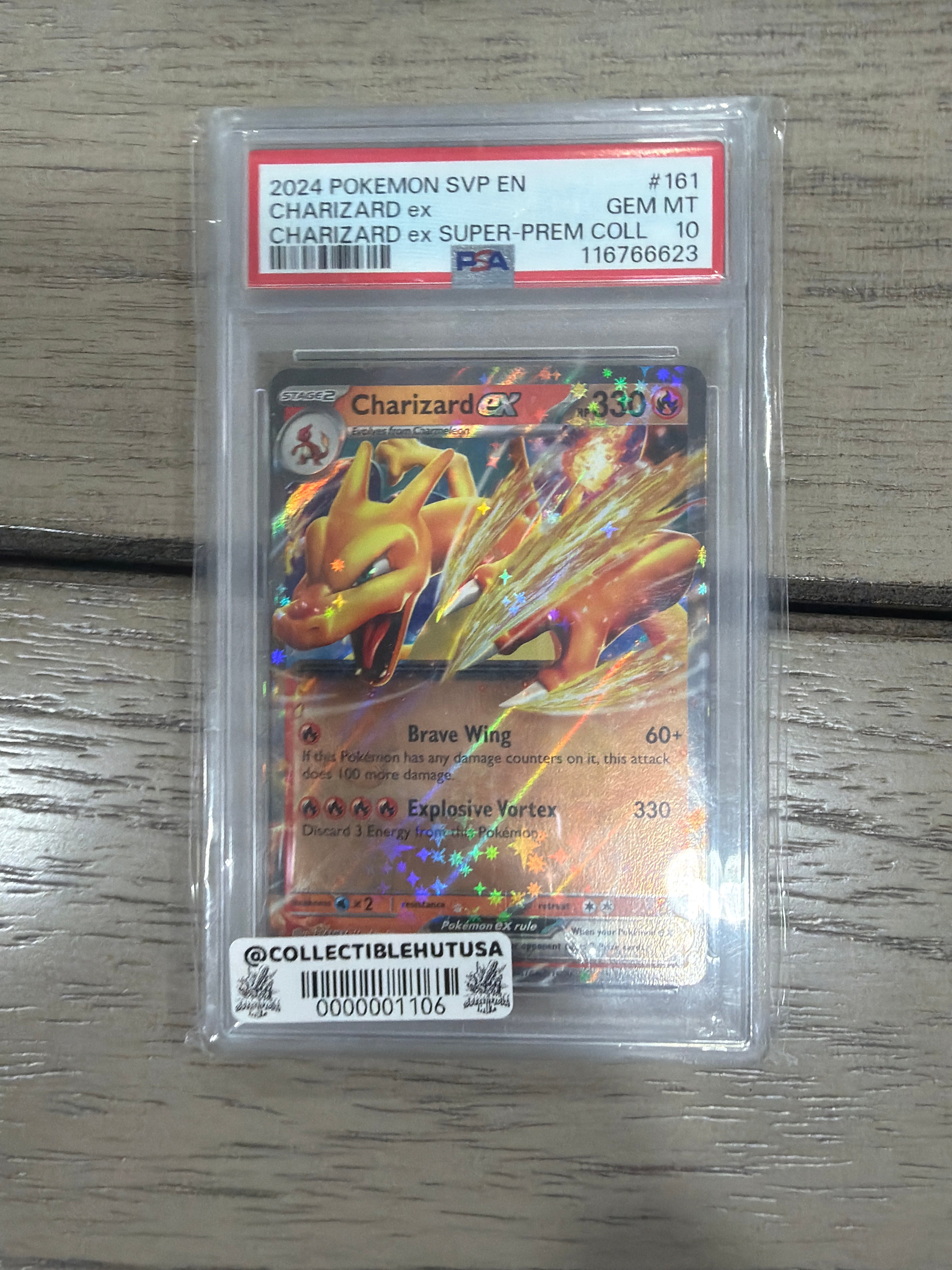 Graded Pokemon - 2024 POKEMON SVP PROMO SUPER PREMIUM COLLECTION #161 CHARIZARD EX PSA 10