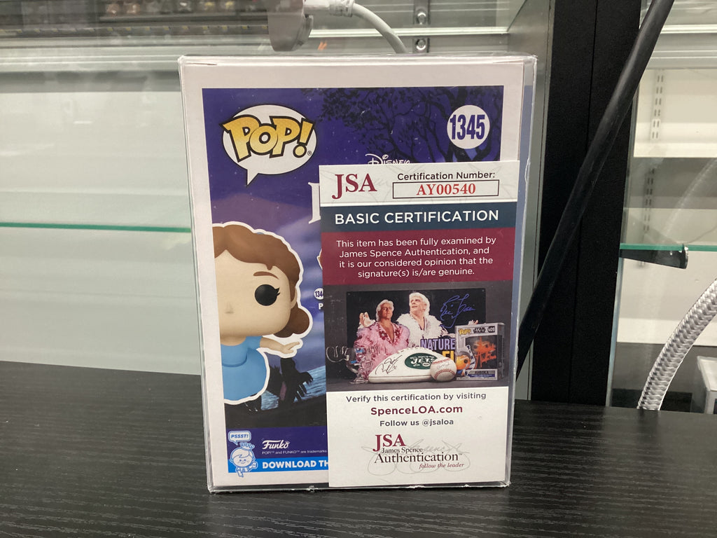 Signed Funko Pop 1345 6 inch - Peter Pan - Wendy - Signed by Rachel Hurd-Wood
