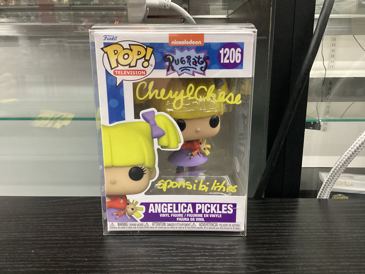 Signed Funko Pop 1206 6 inch - Rugrats - Angelica Pickles - Signed by Cheryl Chase