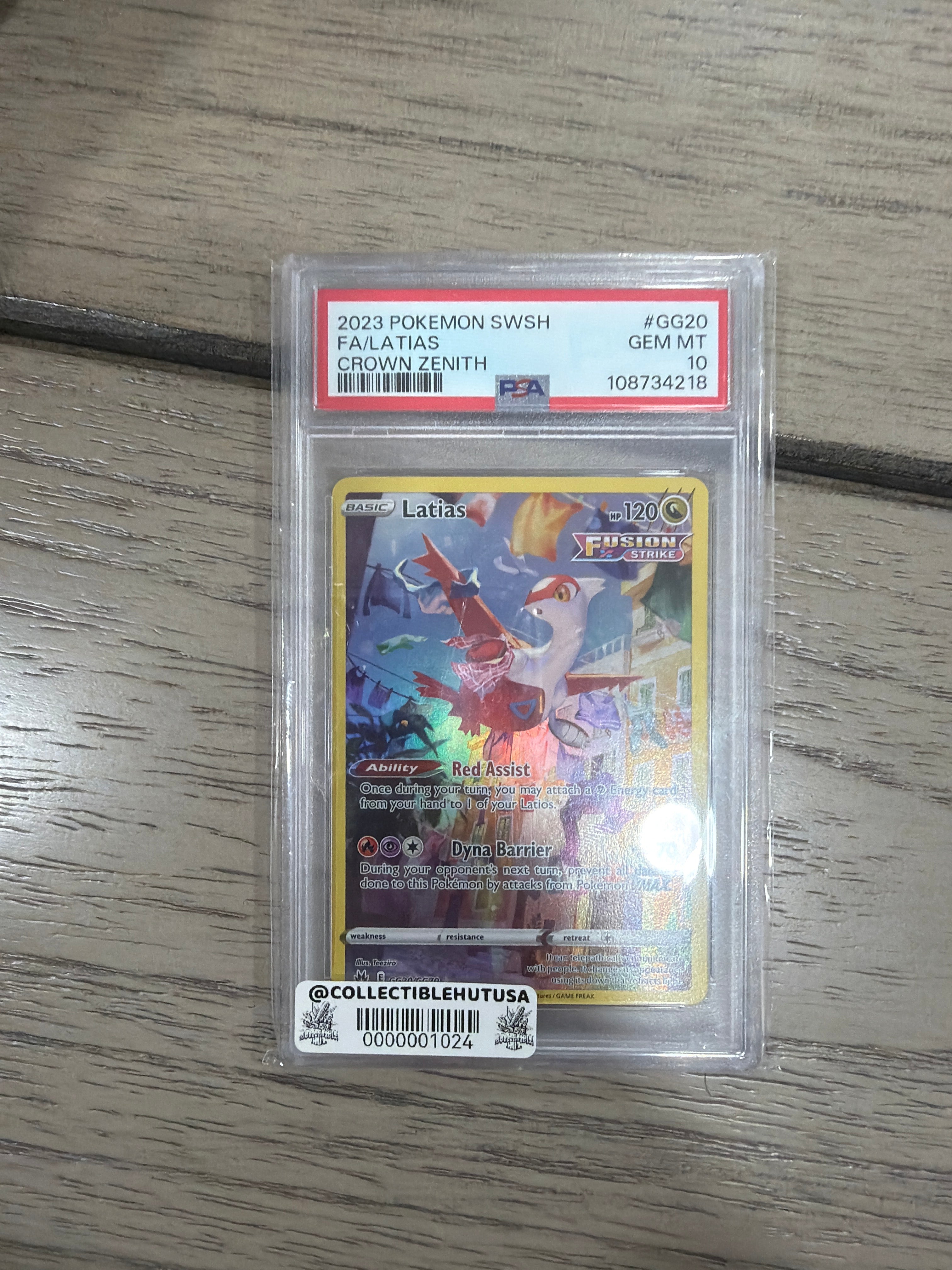 Graded Pokemon - Latias GG20/GG70 Crown Zenith w/ Guard *PSA 10* Low Pop