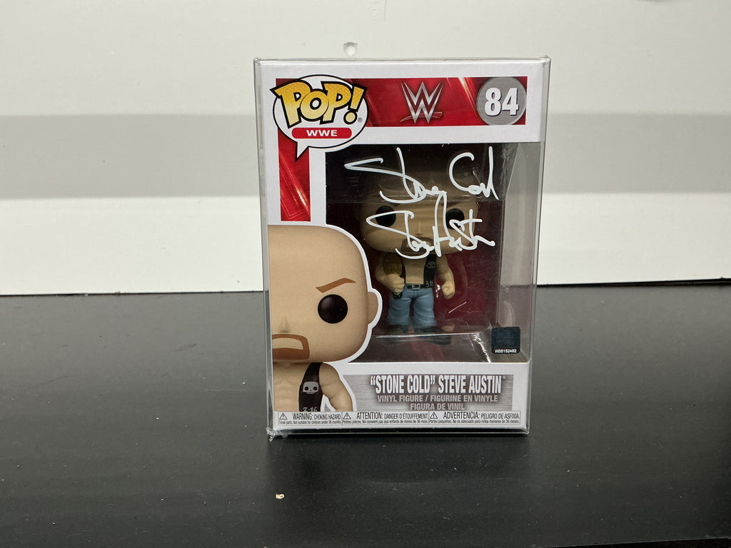 Signed Funko 84 - WWE -  “Stone Cold” Steve Austin  - Stone Cold Steve Austin