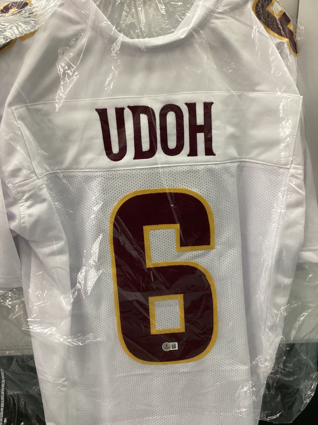 Signed Jersey - commanders - Udoh - #06