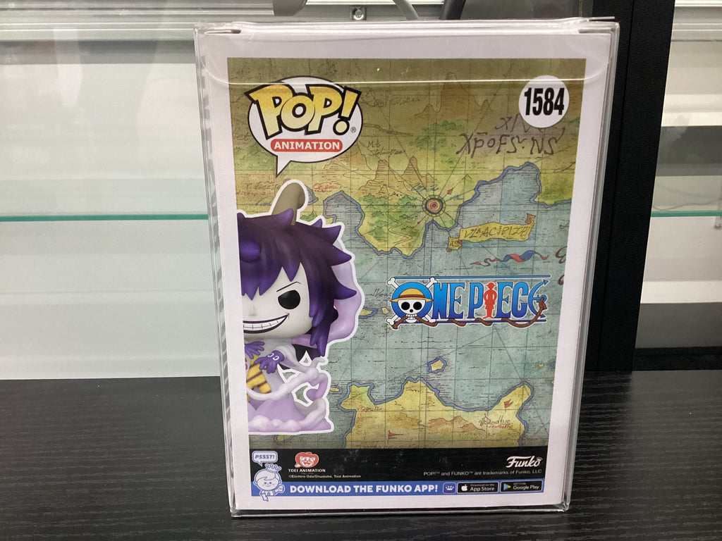 Signed Funko Pop 1584 6 inch - One Piece - Caesar Clown - Funko Entertainment Expo Limited Edition- Signed by Jerry Jewell