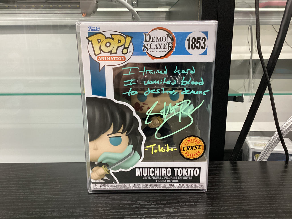 Signed Funko Pop - Demon Slayer - Muichiro Tokito - Limited Edition Chase - Signed by Griffin Burns