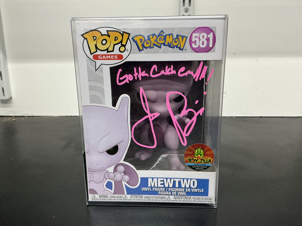 Signed Funko 581 - Pokémon - MewTwo - Jason Paige