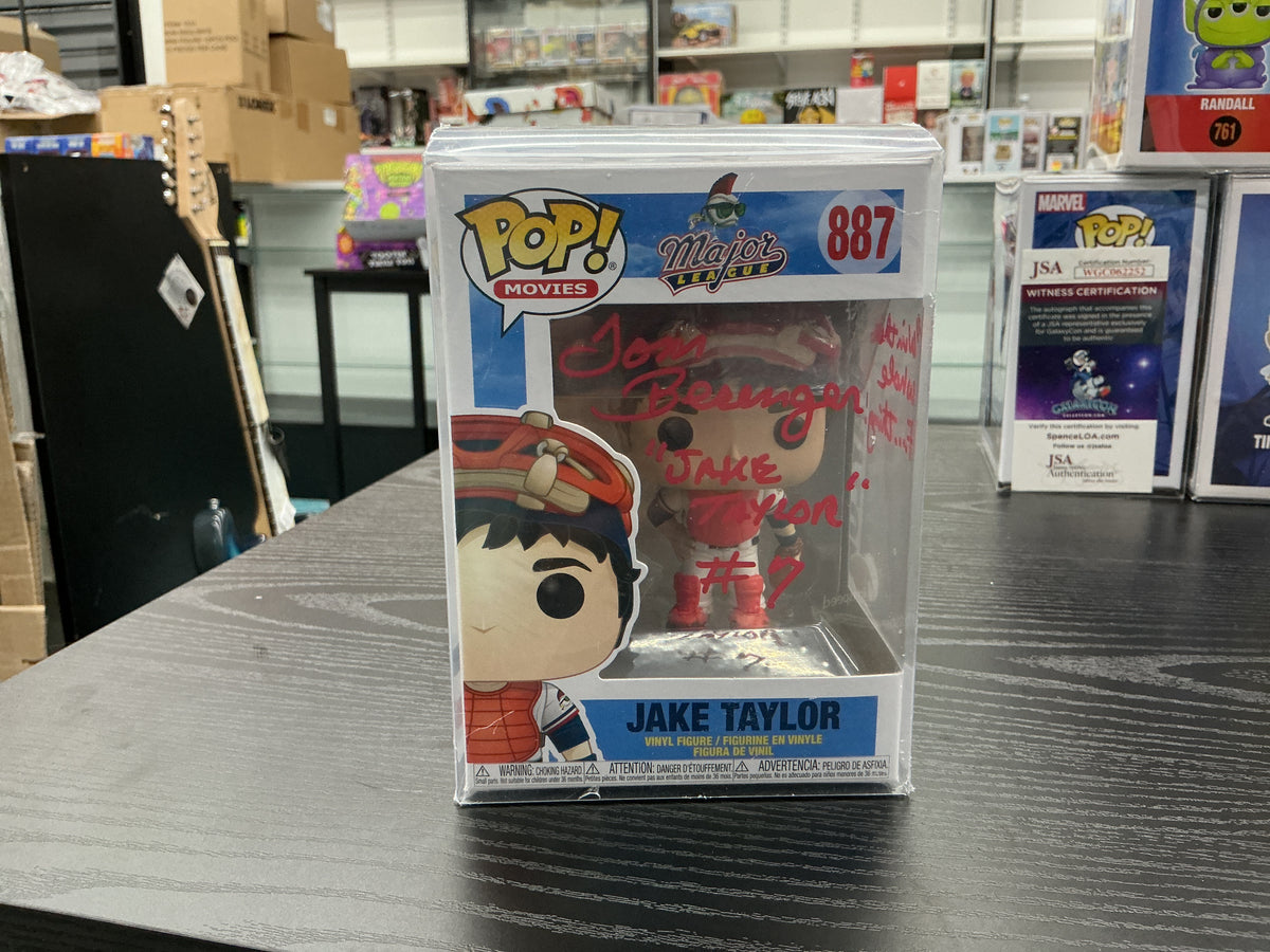 Funko Pop 887 6 inch.- Major League - Jake Taylor - Signed by Tom Berenger