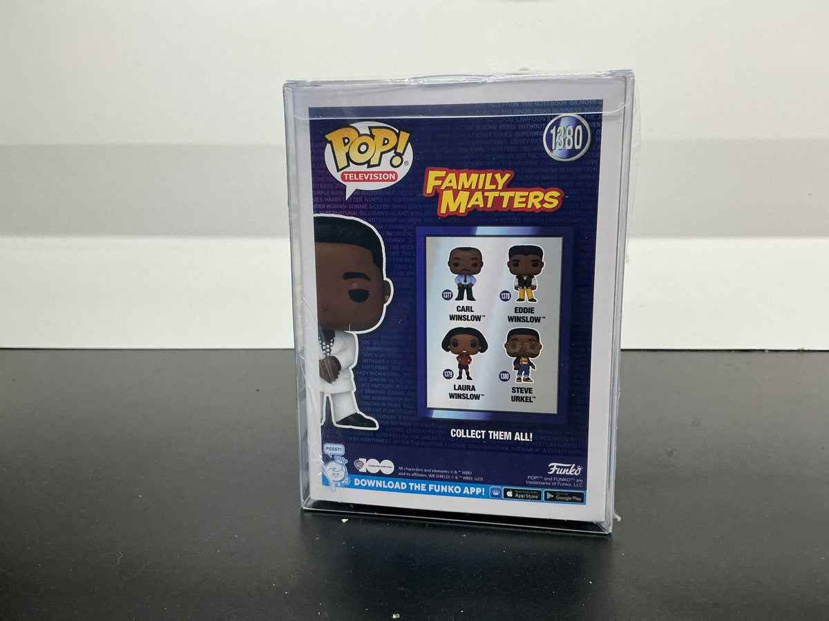 Signed Funko 1380 - WB 100 - Steve Urkel- Jaleel White