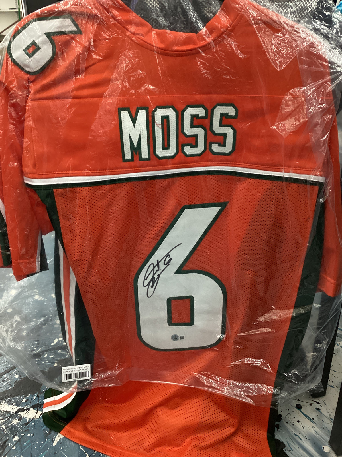 Signed Jersey - Santana Moss - Miami Hurricanes - #6