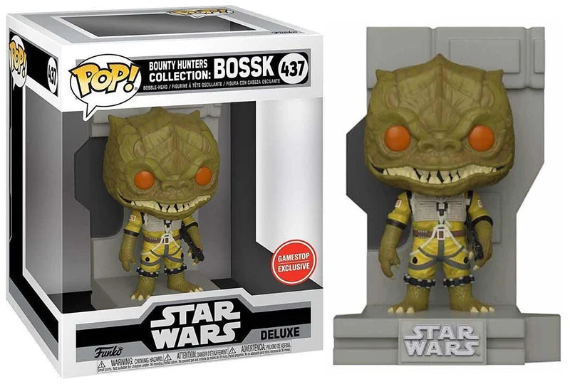 Funko Pop 437 6 inch Deluxe - Star Wars Bounty Hunter Collection: Bossk - Gamestop Exclusive