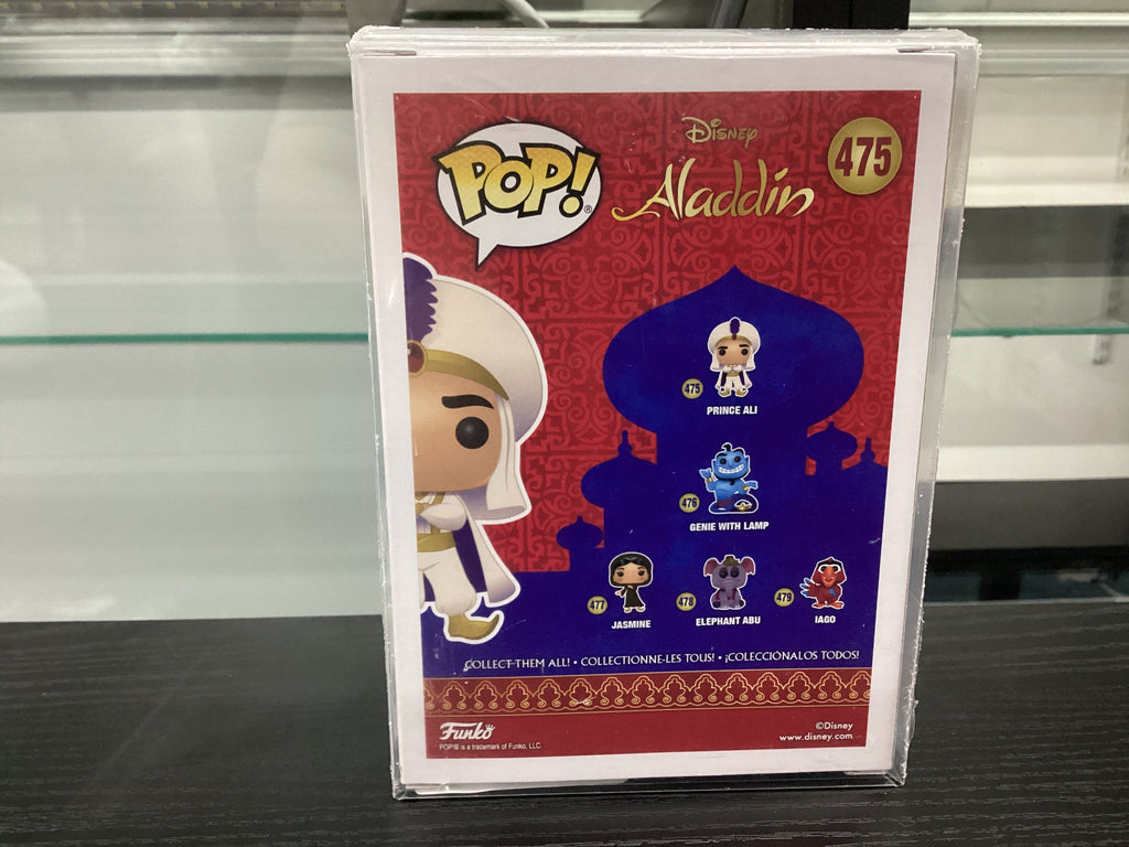 Signed Funko Pop 475 6 inch - Aladdin - Prince Ali - Signed by Scott Weinger