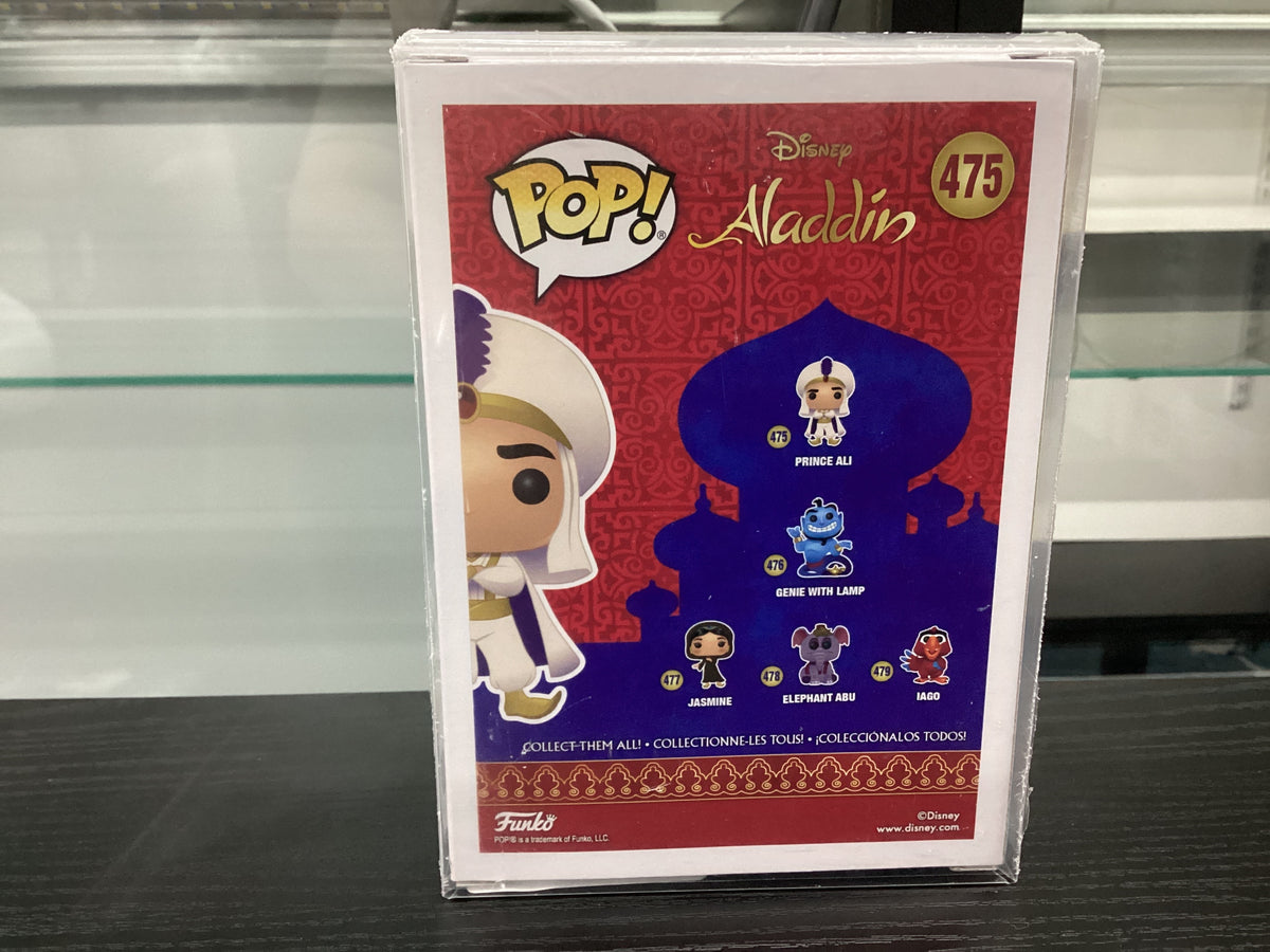 Signed Funko Pop 475 6 inch - Aladdin - Prince Ali - Signed by Scott Weinger