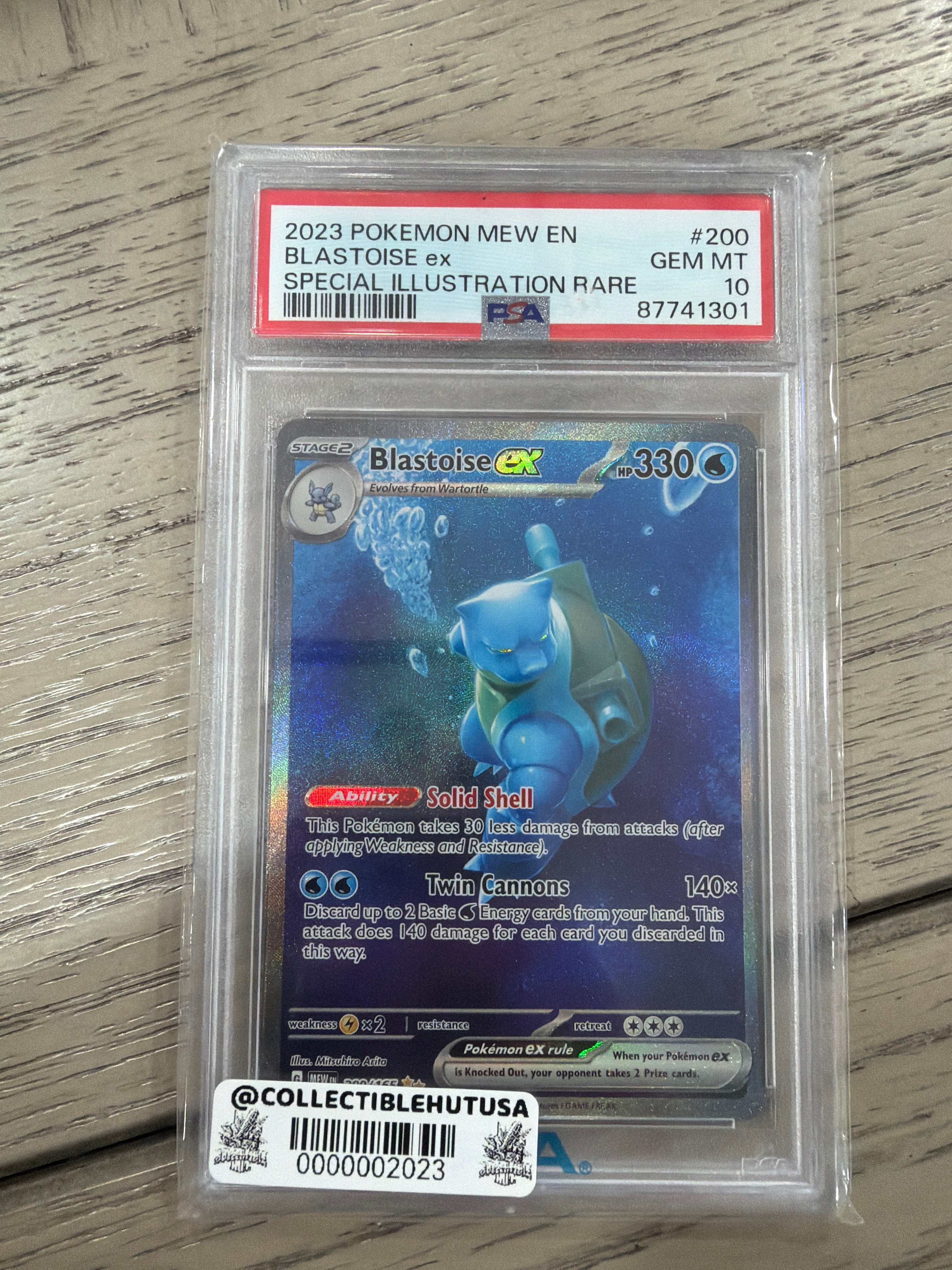 Graded Pokemon - PSA 10 Blastoise EX 200/165 Sv: Scarlet & Violet 151 Holo