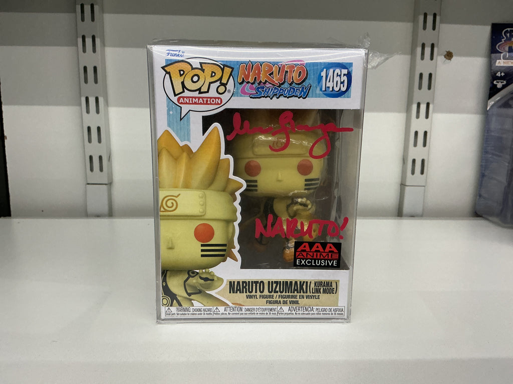 Signed Funko 1465 - 6in Naruto Shippuden - Naruto Uzumaki(Kurana Link Mode) - AAA Anime Exclusive -  Signed Maile Flanagan