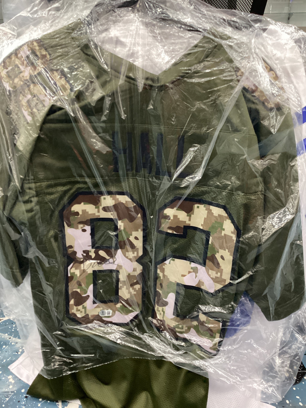 Signed Jersey - Camo - Hall - #82