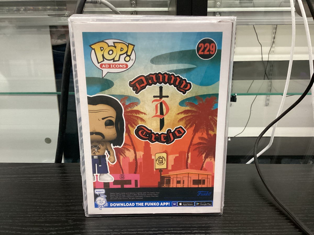Signed Funko Pop 229 6 inch - Danny Trejo - Danny Trejo - Signed by Danny Trejo