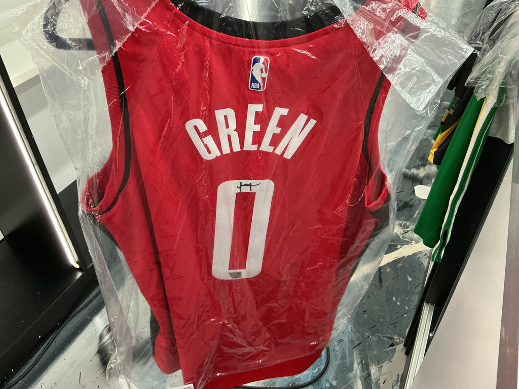 Signed Green Houston Rockets #0 Jersey