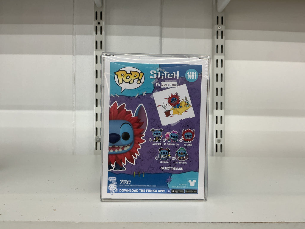 Funko Pop 1461 6 inch. - Disney Stitch In Costume - Stitch As Simba - Signed - Rob Minkoff