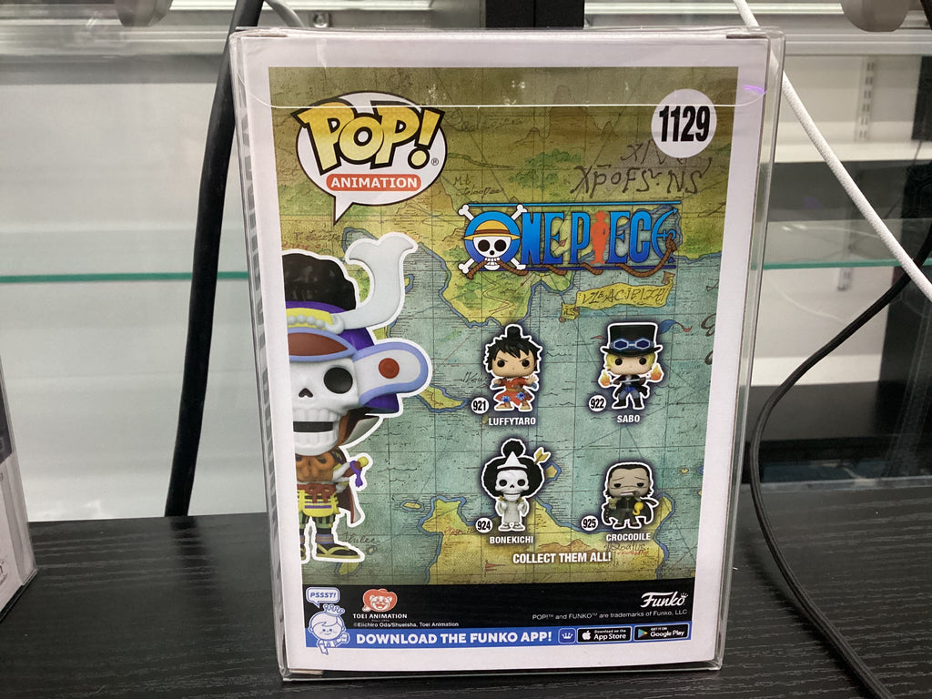 Signed Funko Pop 1129 6 inch - One Piece - Samurai Brook - Limited Edition Funko - Signed by Ian Sinclair