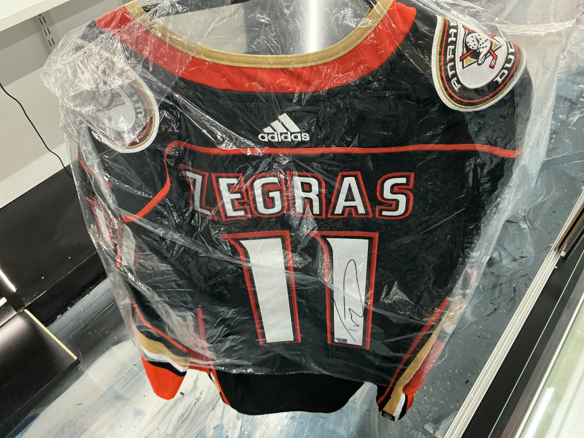 Signed Anaheim Ducks Trevor Zegras #11 Jersey