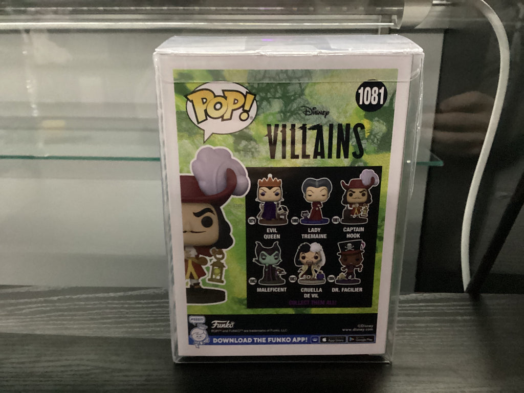 Signed Funko 1081 - 6in - Disney Villains- Captain Hook - Signed Dustin Hoffman