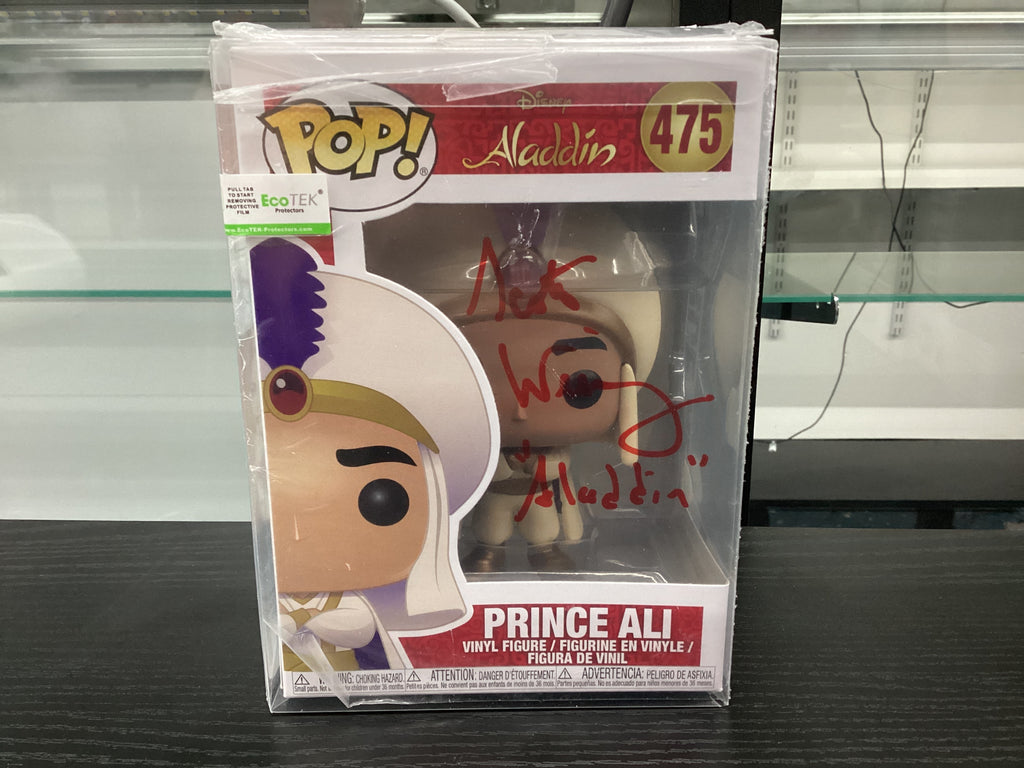 Signed Funko Pop 475 6 inch - Aladdin - Prince Ali - Signed by Scott Weinger