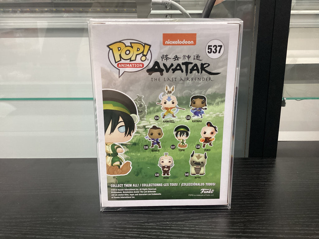 Signed Funko Pop 537 6 inch - Avatar the Last Airbender - Toph - Signed by Jessie Flower