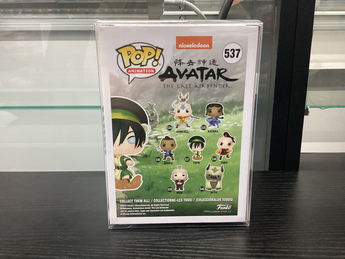 Signed Funko Pop 537 6 inch - Avatar the Last Airbender - Toph - Signed by Jessie Flower