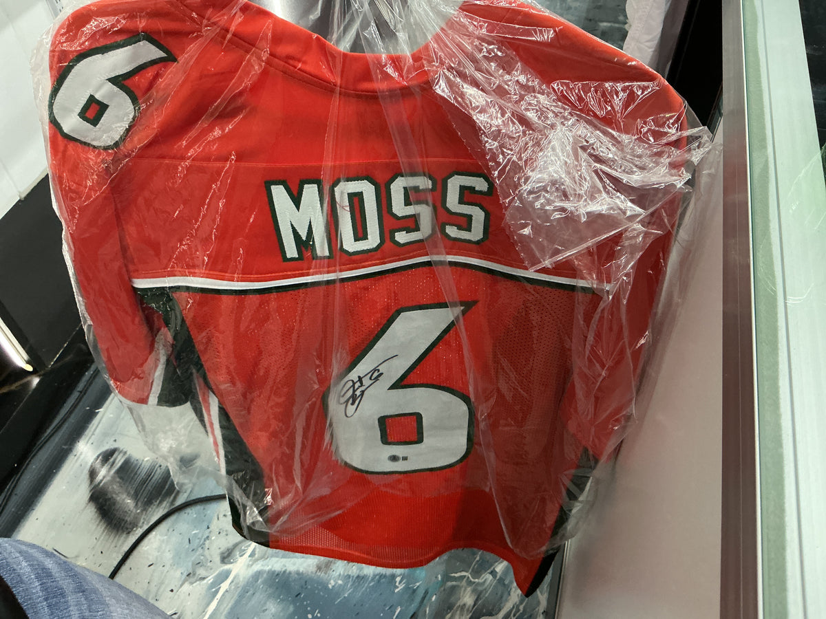 Signed Riley Moss (throwback #6 style) Denver Broncos Orange Jersey