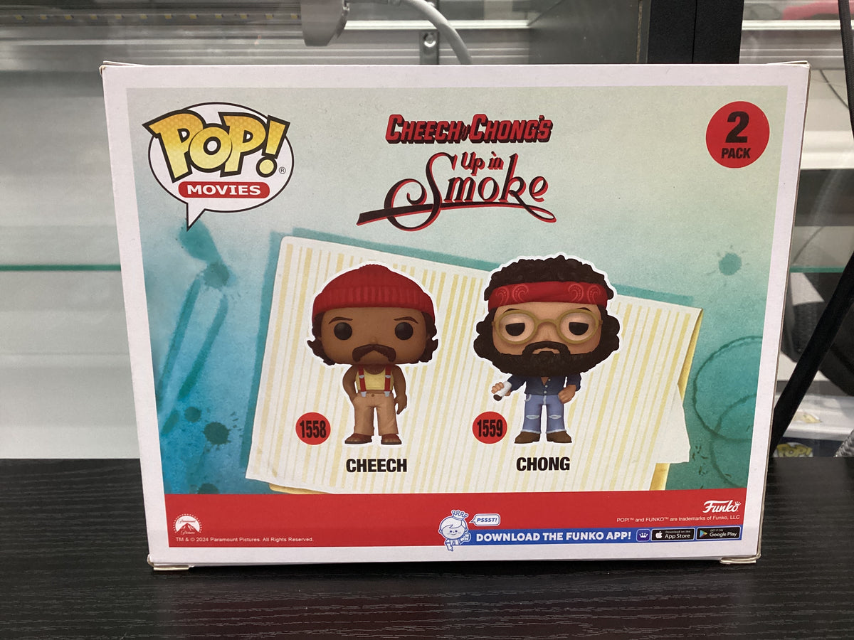 Signed Funko Pop 2 pack 6 inch - Cheech and Chong’s Up in Smoke - Cheech & Chong - Funko Specialty Series Exclusive - Signed by Tommy Chong and Cheech Marin