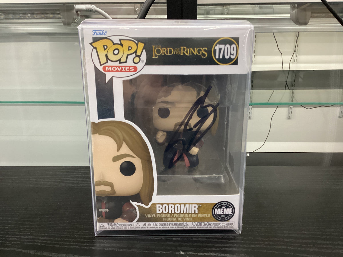 Signed Funko Pop 1709 6 inch - The Lord of the Rings - Boromir - Signed by Sean Bean