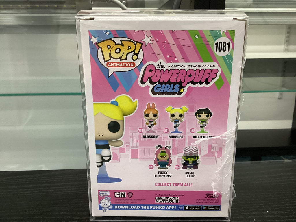 Signed Funko Pop 1081 6 inch - the Powderpuff Girls - Bubbles - Signed by Tara Strong