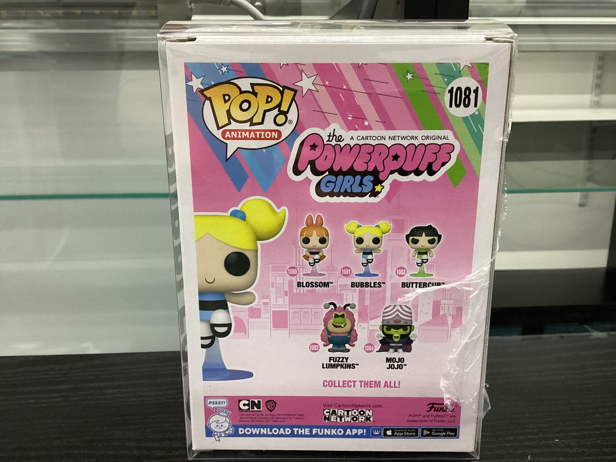 Signed Funko Pop 1081 6 inch - the Powderpuff Girls - Bubbles - Signed by Tara Strong