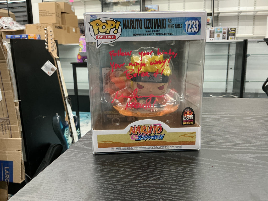 Funko Pop 1233 - Naruto Shippuden - Naruto Uzumaki as Nine Tails- Signed by Maile Flanagan