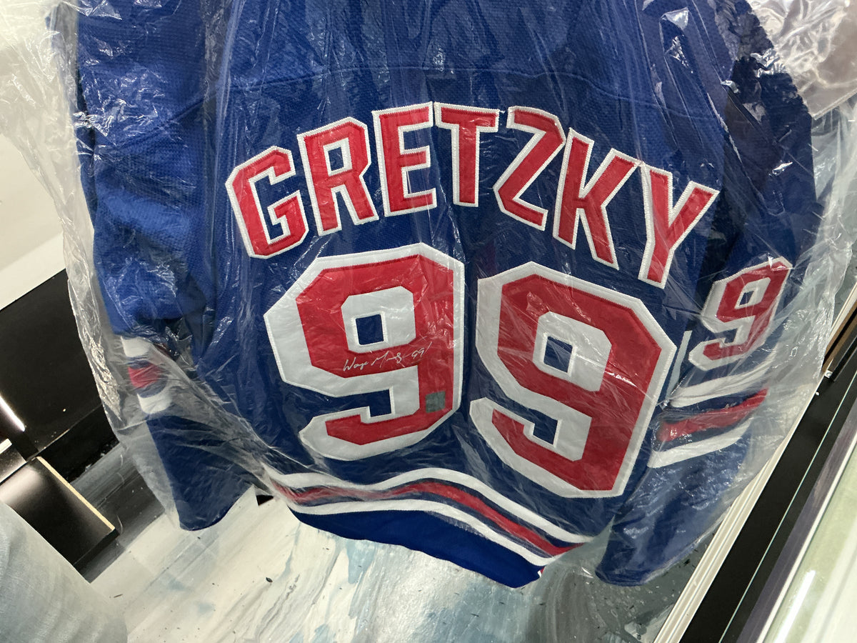 Signed Rangers Gretzky #99 Jersey