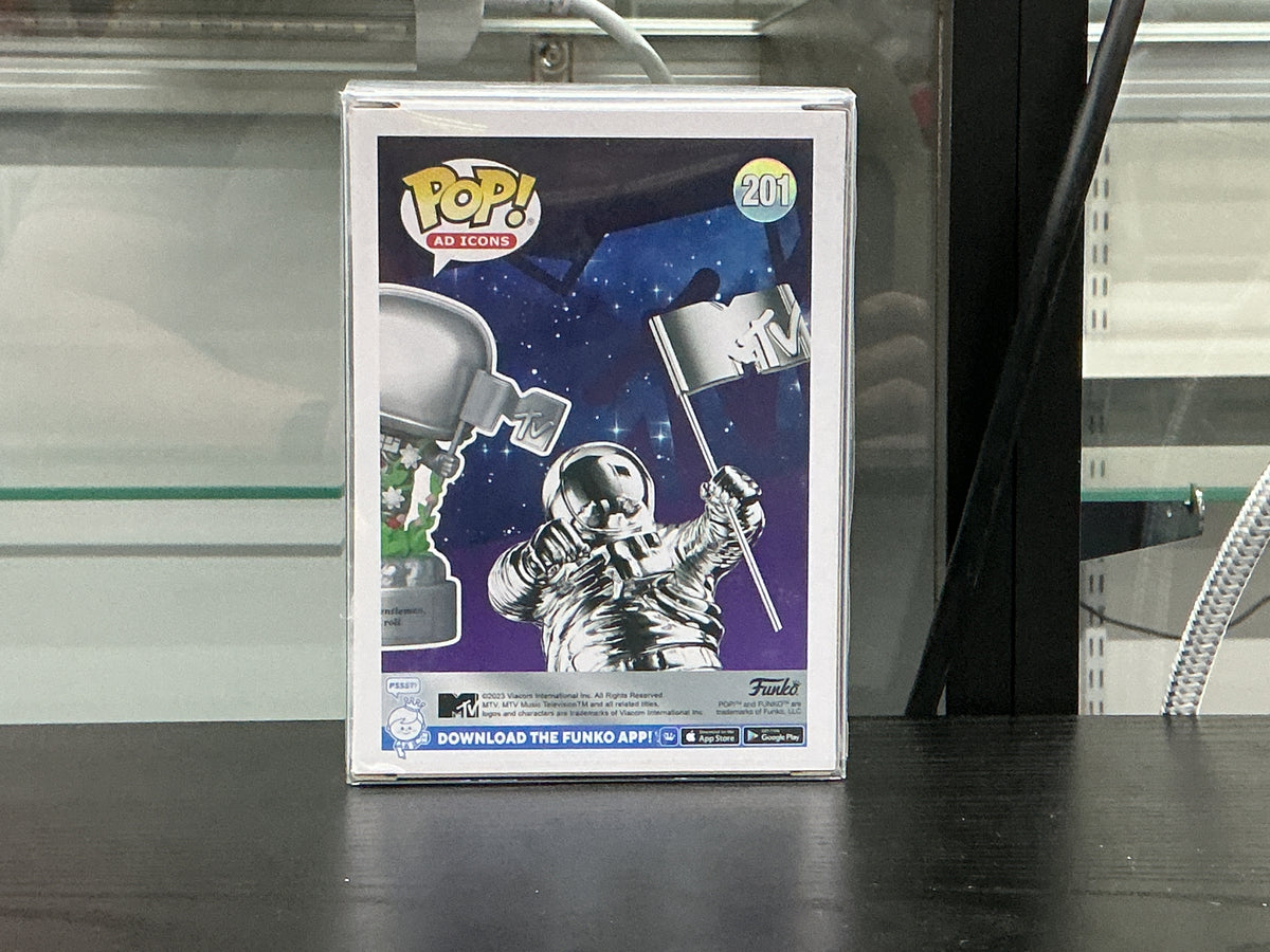 Signed Funko Pop 201 6 inch - MTV - MTV Moon Person - Signed by Kathrine Winnick