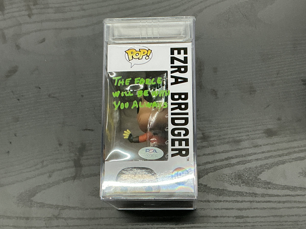 Funko Pop 696 6 inch.- Star Wars Rebels - Ezra Bridger - Signed by Taylor Gray PSA/DNA Cert.