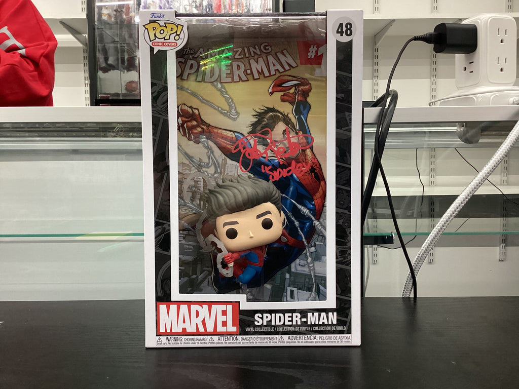 Signed Funko Pop 48 6 inch - Marvel - Spider-Man - Signed by Josh Keaton