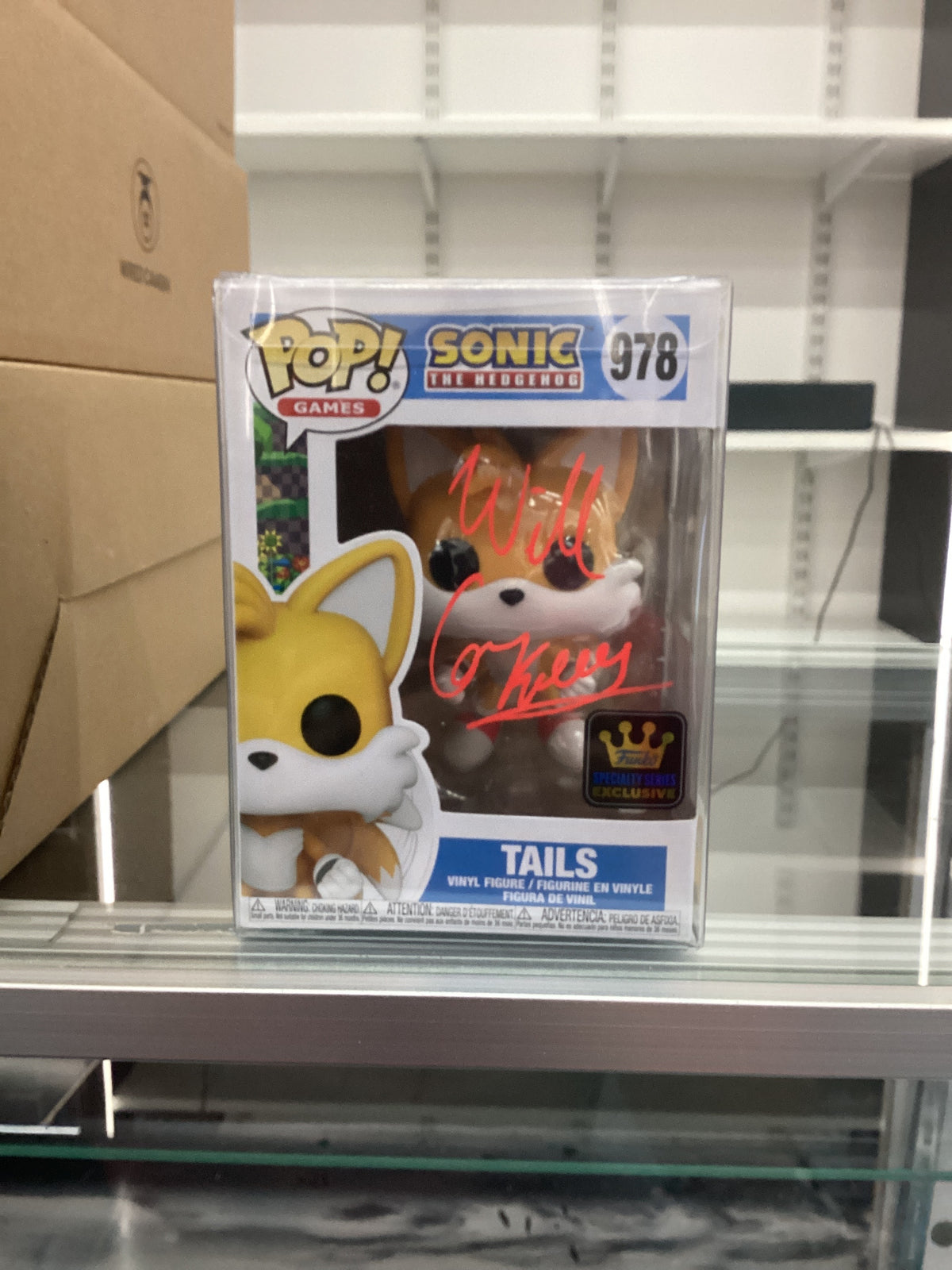 Signed Funko 978 - Sonic The Hedghog - Tails - William Corkery