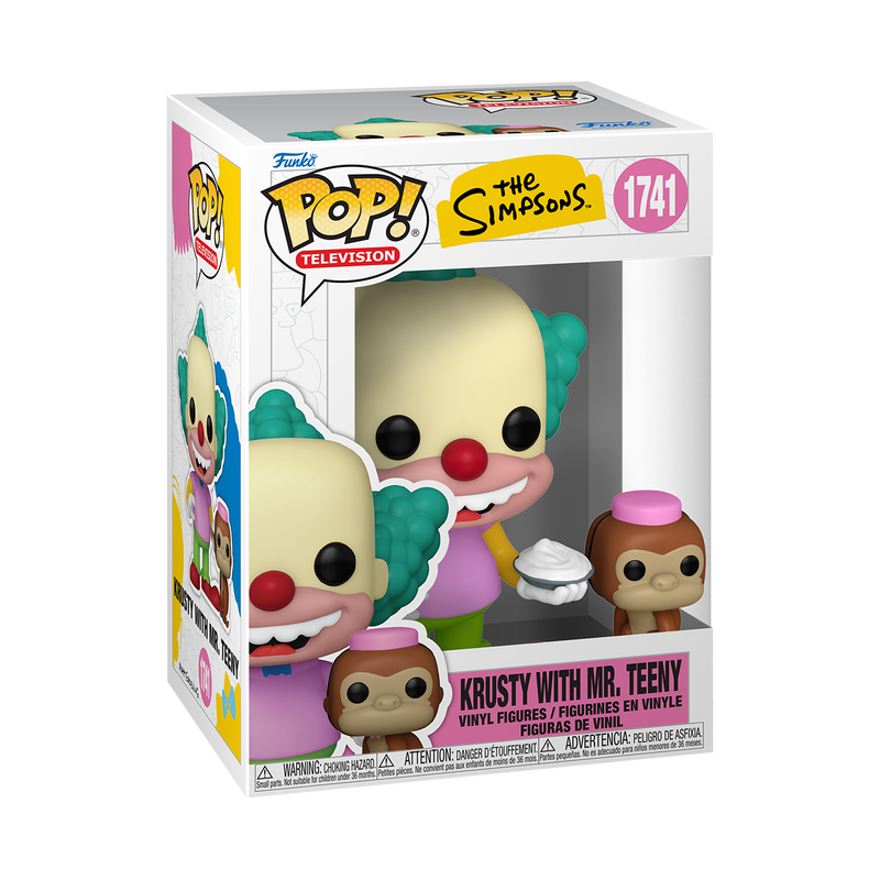 Pop Funko 1741 6 in.- The Simpsons- Krusty with Mr. Teeny